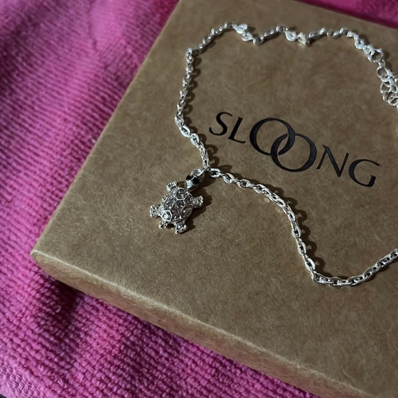 NWOT rhinestone turtle anklet - Picture 2 of 3